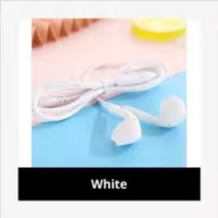 Headphones Wired Earphone White Headphones Earbuds 3.5mm Jack for Android iOS US