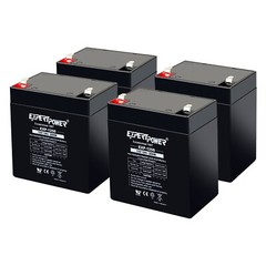 12V 5AH Battery for Razor E100 E125 E150 E175 Scooter – 4 Pack