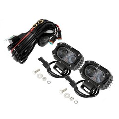 AUXBEAM 4″ 60W LED Work Light Bar Pods Spot Fog Driving Kit ATV Offroad + Wiring