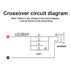 4 – 8 Ω Hifi Audio Speaker Crossover 1200W Frequency Divider Adjustable Midrange