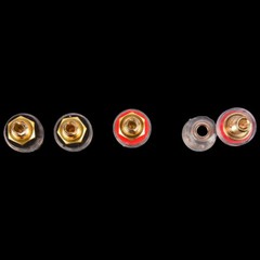 4pcs Audio Speaker Binding Post Short Thread Terminal Banana Plug Gold Plated