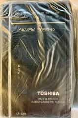 Toshiba Stereo Radio Cassette Player KT-4318 – New- Vintage