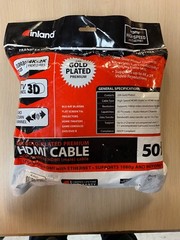Inland 50′ HDMI Cable 24K Gold-Plated Male/Male 1080p 3D-TV Audio Return Channel