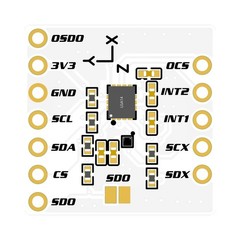 LSM6DSV + QMC6309 Module, Made for SlimeVR Trackers and for Smol Slime4503