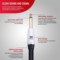 Monster Prolink Studio Pro 2000 1/4 Inch Ts To 1/4 Inch Ts – 6 Foot