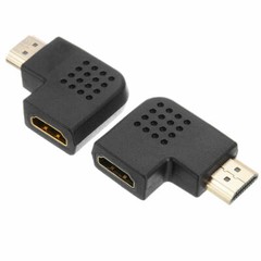 HDMI Adapter Right + Left + 90 ° Angle Male to Female Type Port Angled adaptor