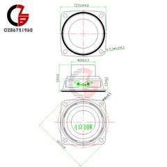 2PCS 53mm 2″ 40mm 1.5″ Magnetic Speaker 4ohm 10W/5W Bass Multimedia Speaker
