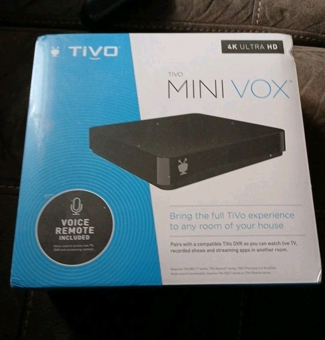 TiVo Mini VOX 4K UHD (TCDA95000) w/ Voice Remote HDMI Power Ultra HD FAST SHIP