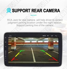 1GB +16GB Rotatable 1Din 10.1″ Quad-Core Car Stereo Radio GPS WiFi Android 9.0