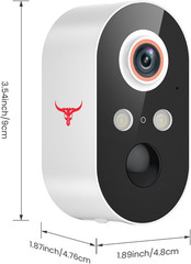Battery-Powered 1080p Wireless Security Camera with Two-Way Talk & Night Vision