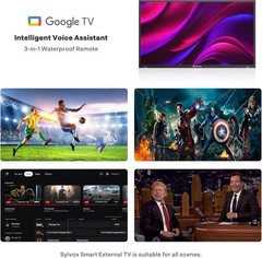 Sylvox 43” Outdoor TV Matte screen Dolby Atoms 1000nits App IP55 waterproof