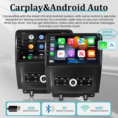 Android 15 Car Radio Stereo Carplay GPS +CAMERA For Ford Mustang 2010-2014