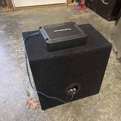 Rockford Fosgate Punch P2 Subwoofer Enclosure w/ R500X1D Amplifier Single Port