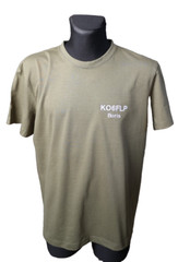 Custom Khaki T-Shirt with Embroidered Call Sign and Name Sizes S-3XL