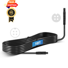 EWAY 4 Pin Extension Cable (10FT/3M) for Dash Cam Rear View 10FT, Black
