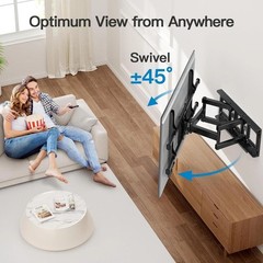Articulating TV Wall Mount for 37-84 Inch TVs – Durable Alloy Steel Construction
