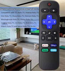 2pack Remote Control Replacement for All Roku TV TCL/Hisense/Onn Roku