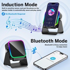 NEW Wireless Induction Speaker 5-in-1 Bluetooth Speaker With Phone Stand