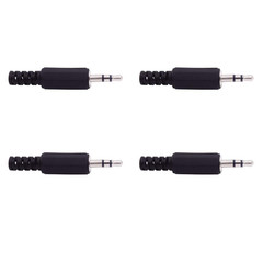 3.5mm Stereo Male Plug Jack Solder Repair Connector TRS Headphone Audio 4 Pack