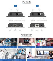 UP to 394Ft, LKV383 V4.0 HDMI Extender With IR 1080P Over RJ45 UTP STP Cat5e/6
