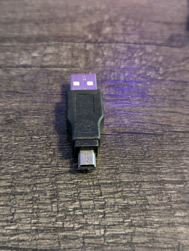 USB 2.0 Mini-B Male USB Adapter (Less Than 1ft)