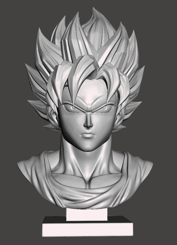 Goku Bust w/Stand – Dragon Ball Z Anime Gift – Gift for Gamer – Dad Gift Idea