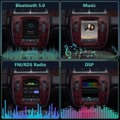For 2007-2013 GMC Yukon Chevy Tahoe Suburban Apple CarPlay Car Radio Stereo GPS