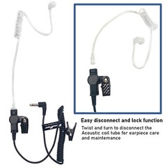 MaximalPower 3.5mm RECEIVER/LISTEN ONLY Headset Earpiece for 2-Way Radios 617-1N