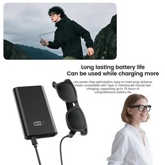 Smart Glasses with , 8MP 108OP HD Video Recording Glasses with Audio, Al Chat…