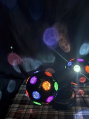 Vintage 2000s Double Disco Rotating Balls KDS-874 S5