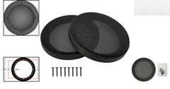 2-Pack 3″ Speaker Grill Covers – Durable Dustproof Subwoofer Protectors in Black