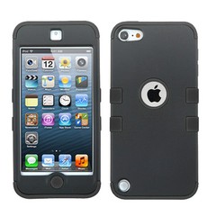 For iPod Touch 5th 6th 7th Gen – HYBRID HIGH IMPACT RUGGED ARMOR SKIN CASE BLACK