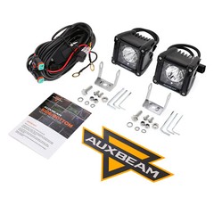 AUXBEAM 3″ LED Work Light Bar Spot Pods Fog Lamp Offroad SUV ATV Driving Truck
