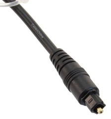 1.5ft Toslink Male to Toslink Male Digital Optical Audio Molded Cable