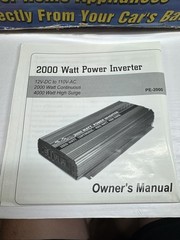2000 Watt Power Inverter / 4000 Watt High Surge – DC 24V to AC 220V-240V, 60Hz