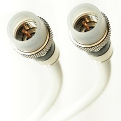 SOLID COPPER 3GHz RG6 Satellite Coax Cable 18AWG 75 Ohm CL2, Custom Cut to 200ft