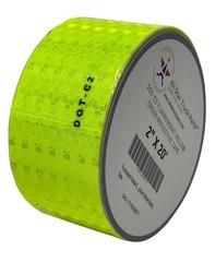 Fluorescent Yellow Green Reflective Tape DOT-C2 Conspiciuity Tape – COMMERCIAL