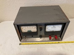 Vintage Homebrew Adjustable Power Supply Precise 909 VTVM & Rotor Speed Meter