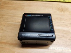 Casio TV-7500 Portable Color LCD TV w/ Case | Vintage Mini Television / Tested