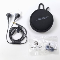 Bose SoundSport In-Ear Wired Headphones 3.5mm Jack Sport Earphones – Black