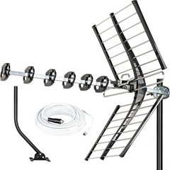 Five Star Outdoor TV Antenna 200 Miles Long Range, 4K 1080P VHF UHF HDTV Antenna