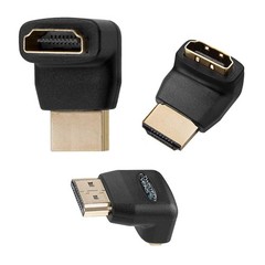 HDMI Cable 1.5 ft (Actually 1.6ft/0.5m), 3-Pack, with Left Angle Adapter & 3 …