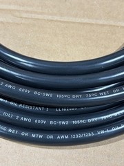 17-FT PACER 2 AWG Gauge BLACK Marine Battery Cable Tinned Copper Ancor 114002