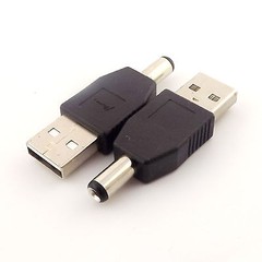 USB 2.0 Type A Male To 5.5mm x 2.1mm Plug 5V DC Power Supply Adapter Connector