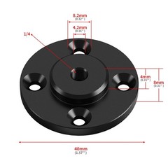 Universal Aluminum Alloy 1/4inch Mounting Bracket Fixing Base for Camera Tripods