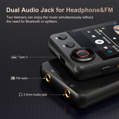 128GB MP3 Player with Bluetooth – MECHEN D53 Portable MP3 Touch Screen Music Pla
