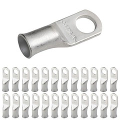 25pcs 4 AWG 5/16″ Stud Marine Grade Tinned Copper Battery Cable Lugs, 4 Guage…