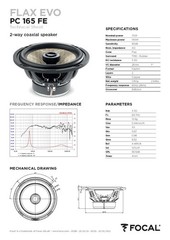 Focal PC 165 FE – 6.5″ (16,5 CM) 2-Way Coaxial Speaker Set Flax Evo Series 140W