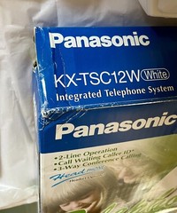 Panasonic KX-TSC12W White Integrated Telephone System Caller ID 3-Way Calling