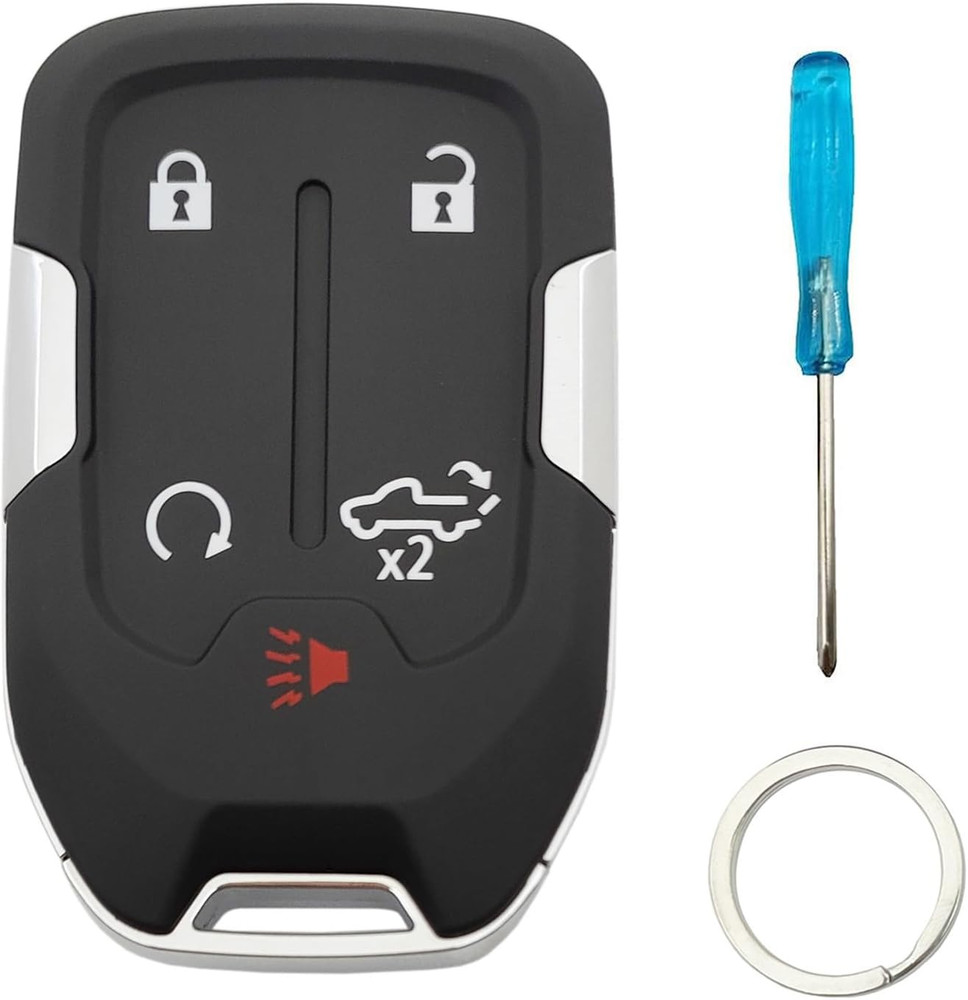 Key Fob Cover For Chevy Silverado & GMC Sierra 2019-2022 5 Buttons No Chip